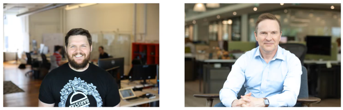 Patrick Campbell, Founder and CEO of Profitwell and Mark Miller, CEO of Volaris Group